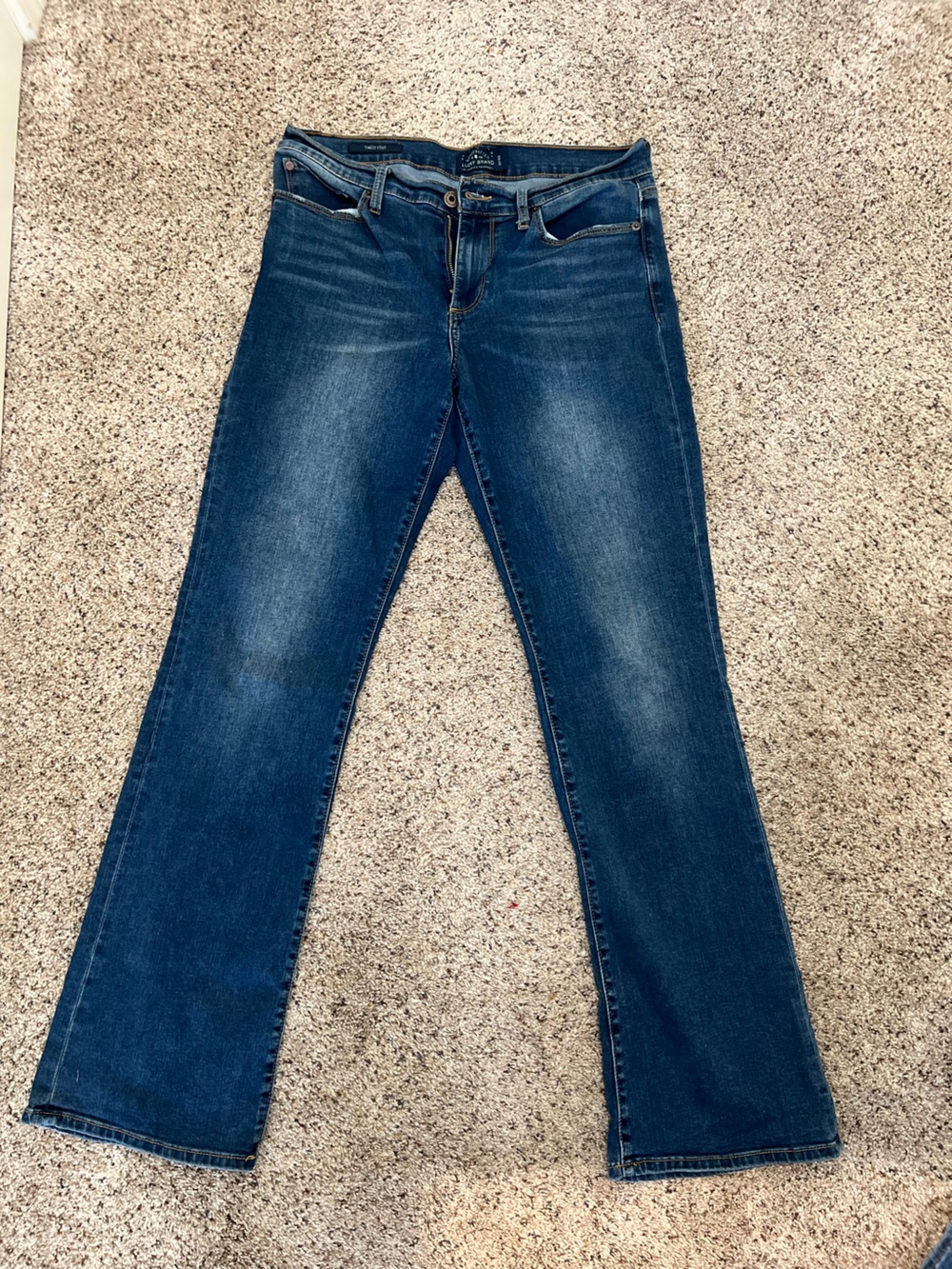 Lucky Brand Medium Blue Boot Cut Jeans with Fading
